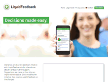 Tablet Screenshot of dev.liquidfeedback.org